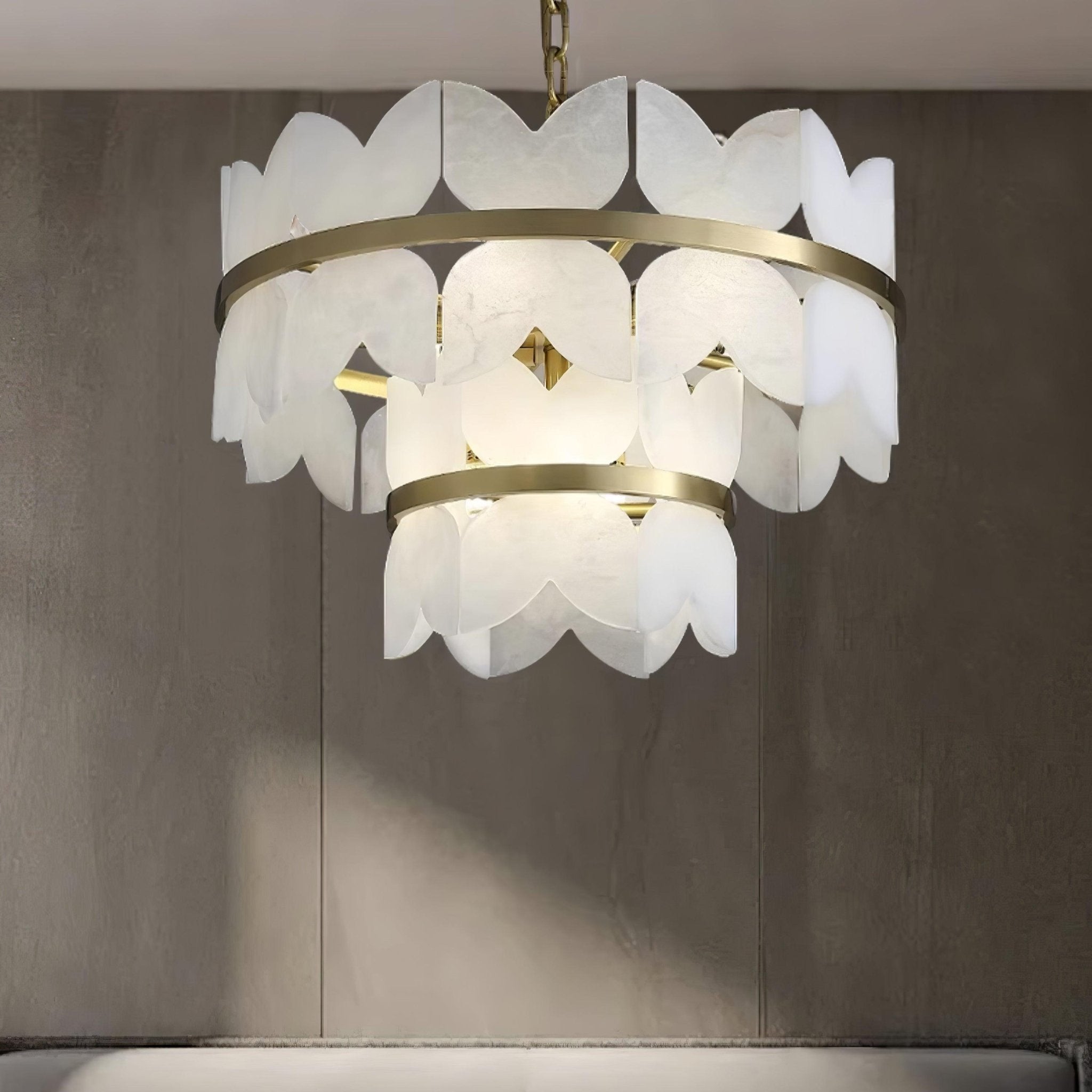 Alabaster Cloudscape Chandelier 11.8"