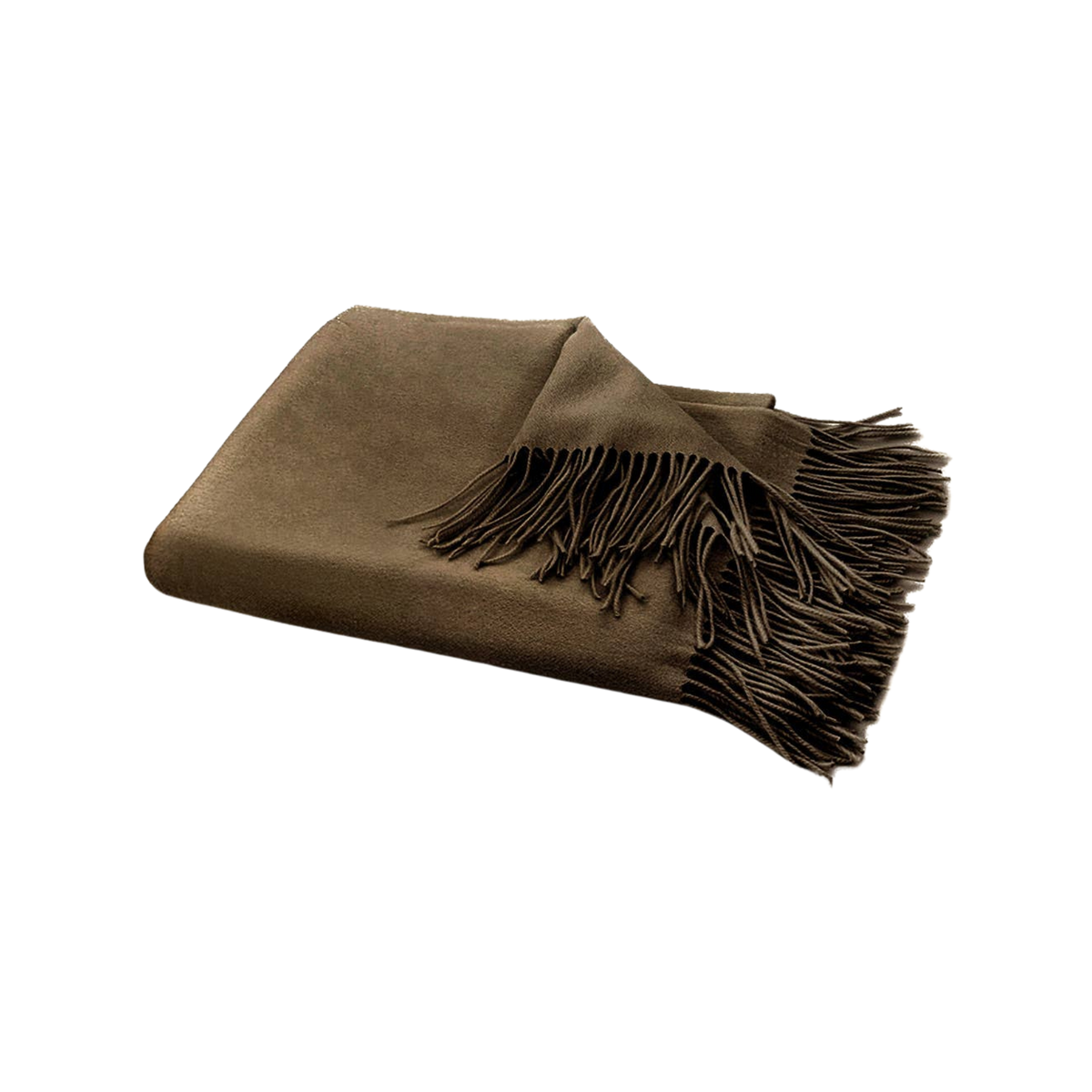 Amar Cocoa Camel Wool Throw Blanket - Source by Studio Skara, view 3