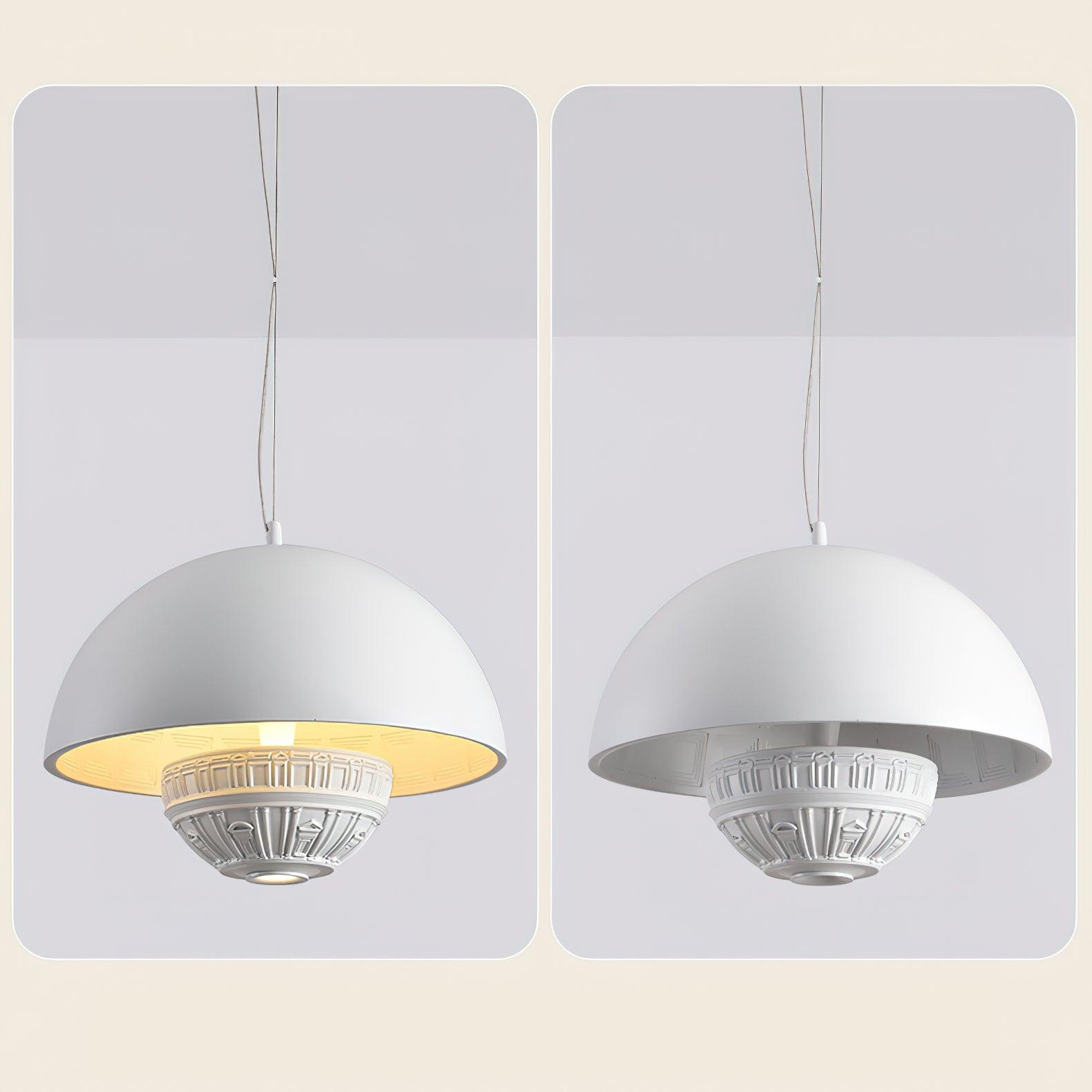 Art Flying Saucer Pendant Lamp 13.8"