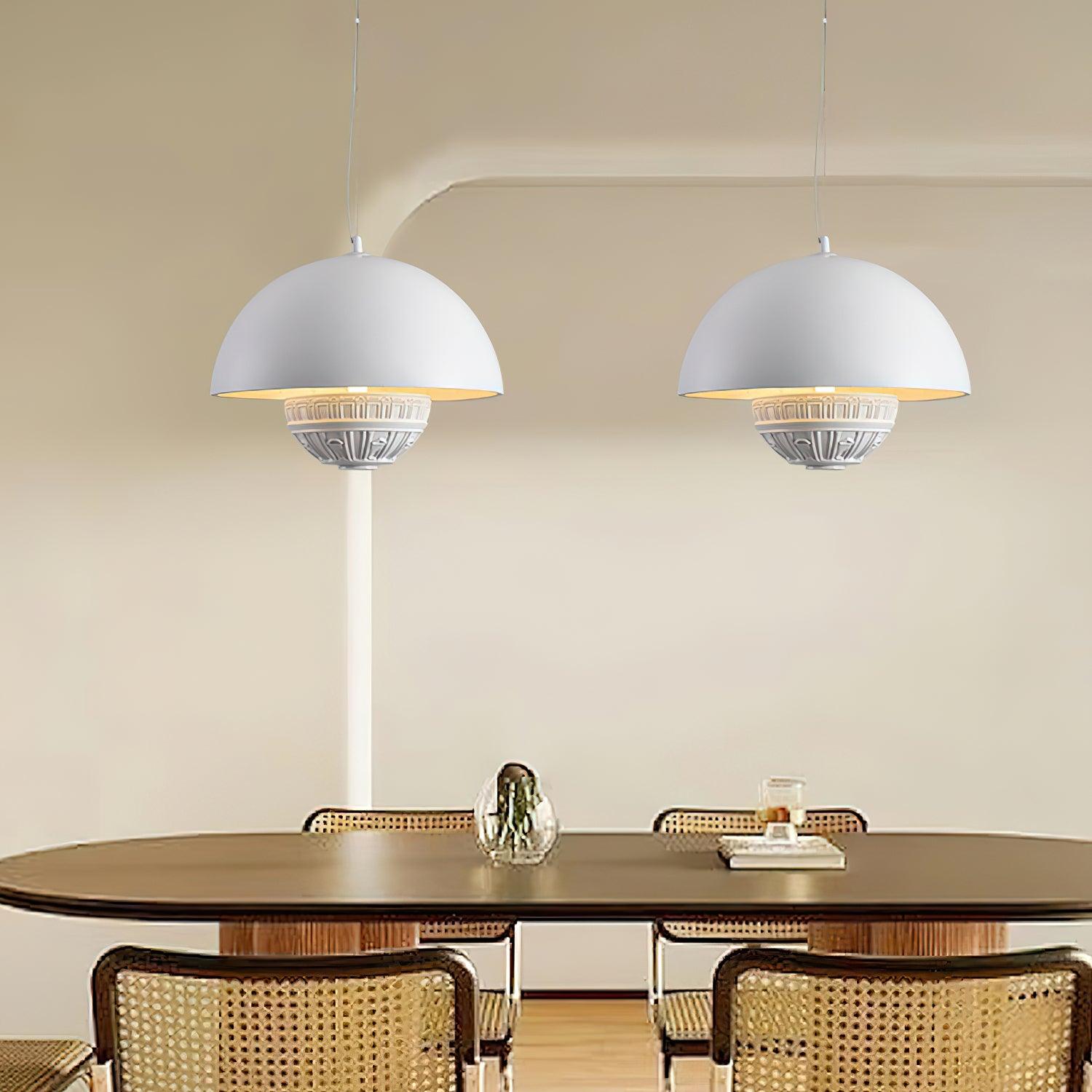 Art Flying Saucer Pendant Lamp 13.8"