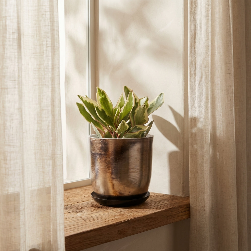 Jo Artisan Patina Brushed Metal Planter - Source by Studio Skara, view 5