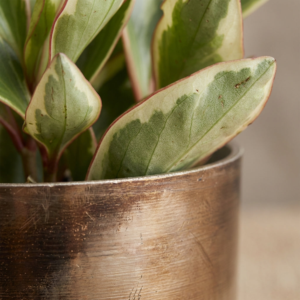Jo Artisan Patina Brushed Metal Planter - Source by Studio Skara, view 4