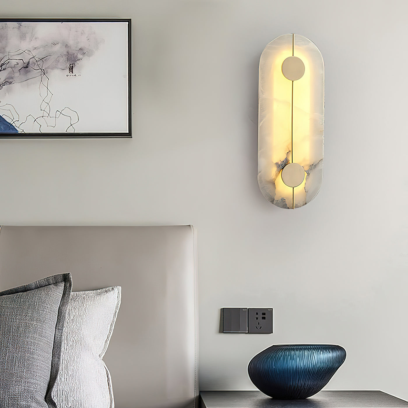 Artistic Alabaster Wall Lamp
