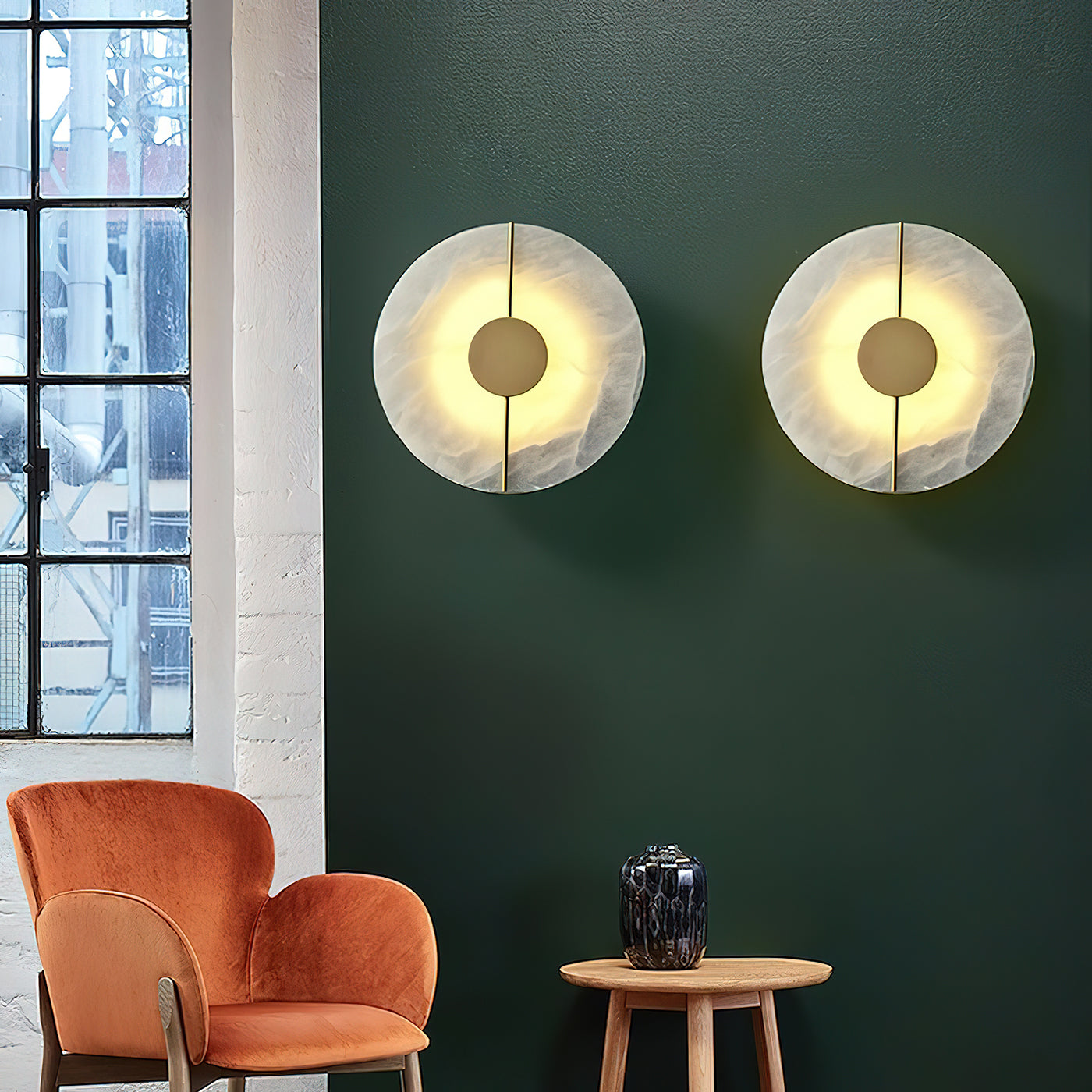 Artistic Alabaster Wall Lamp