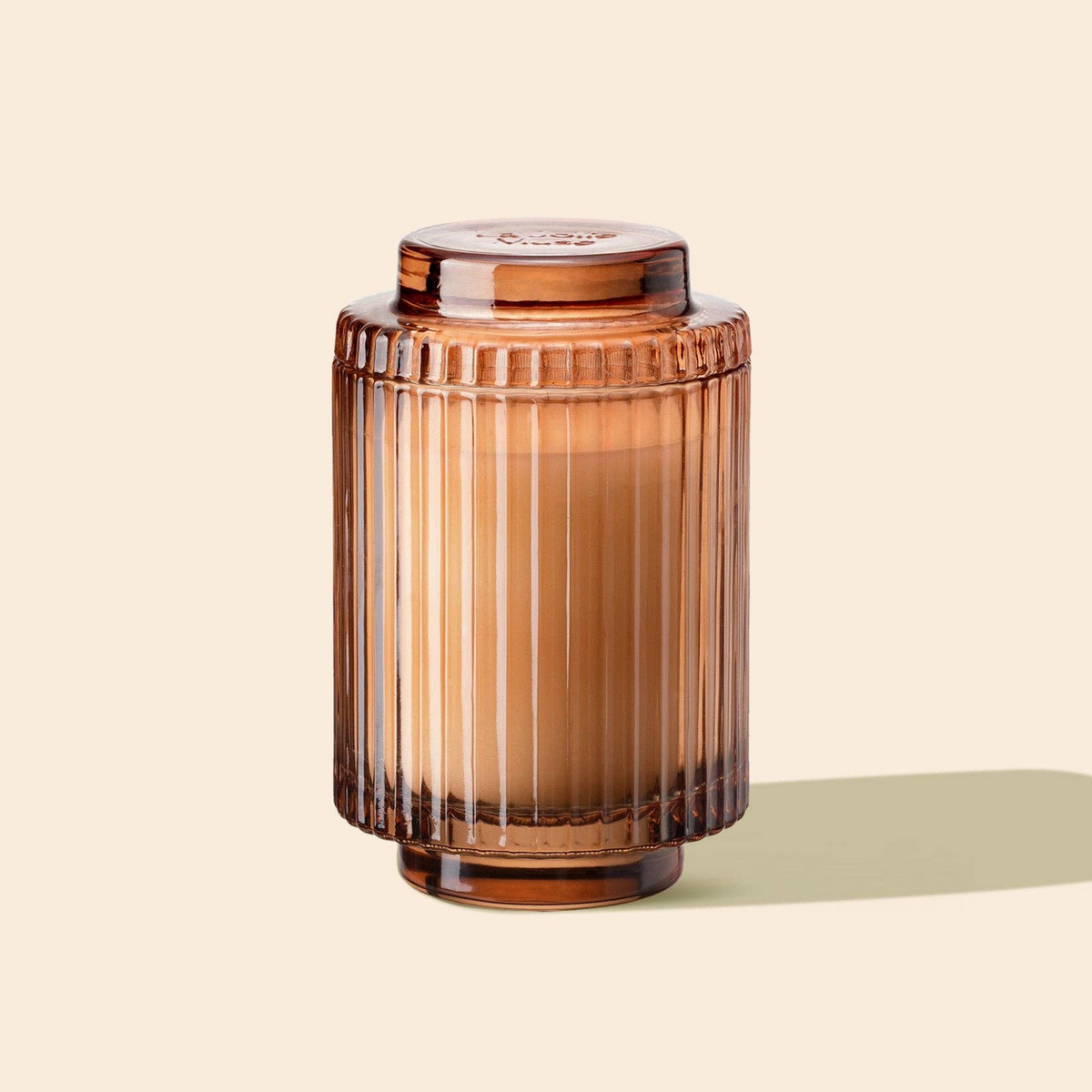 Aurélie Reeded Glass Candle: Sylvan Figue (M) - Source by Studio Skara, view 2