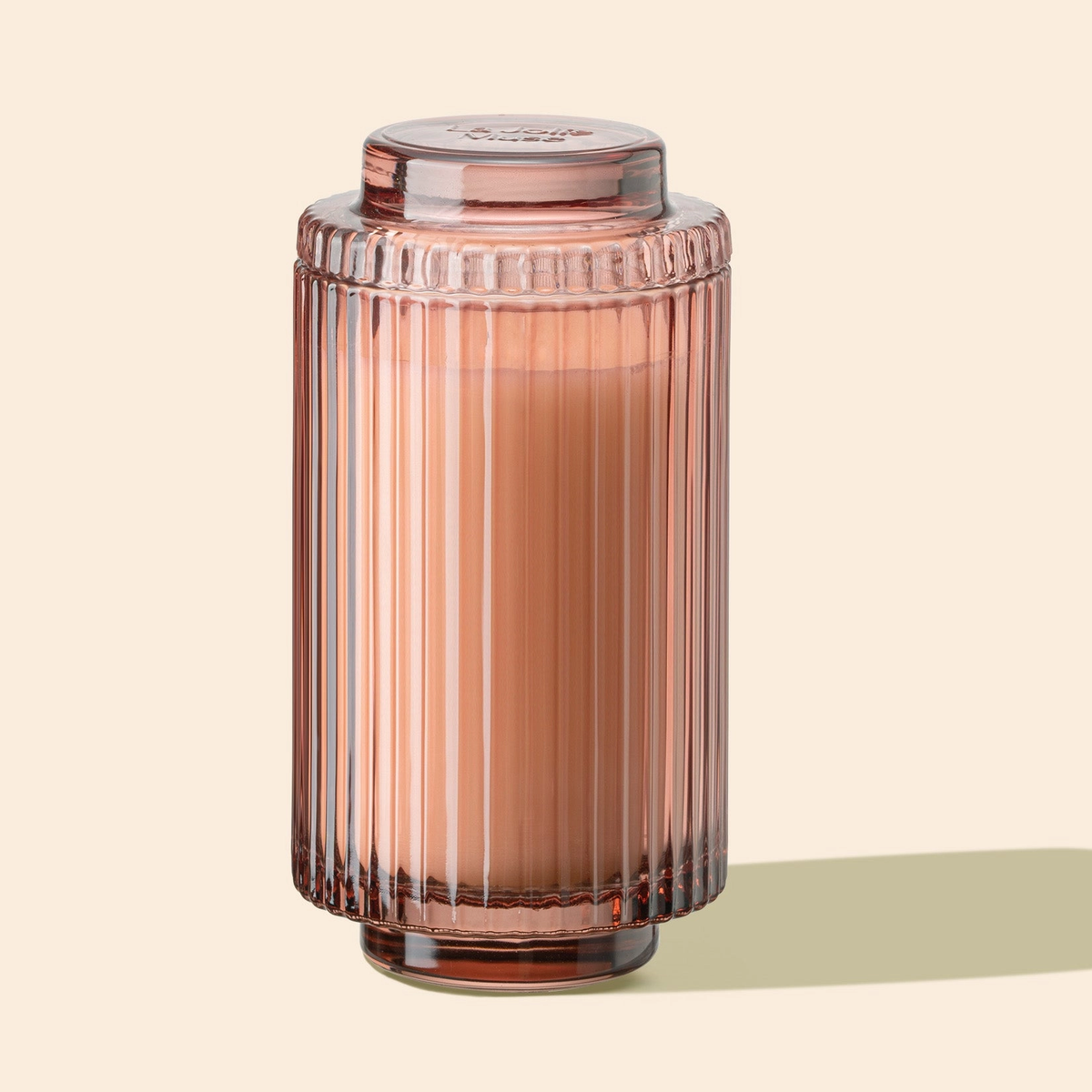 Aurélie Reeded Glass Candle: Watermelon Mint Zest (L & M) - Source by Studio Skara, view 4