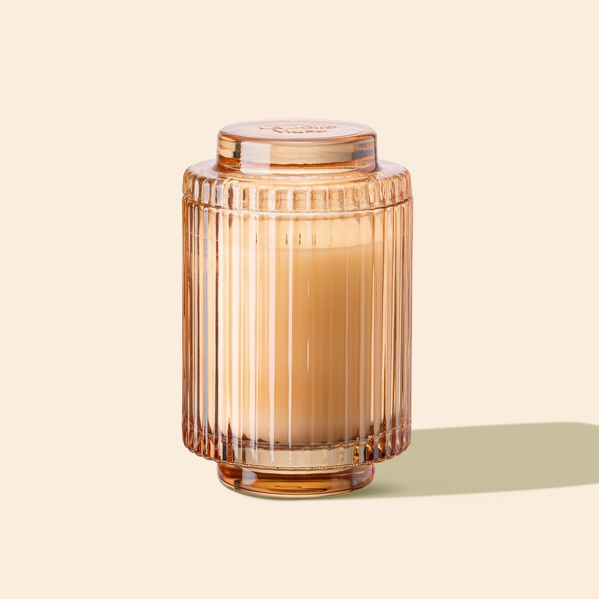Aurélie Reeded Glass Candle: Yuzu & Neroli Blossom (M) - Source by Studio Skara, view 2