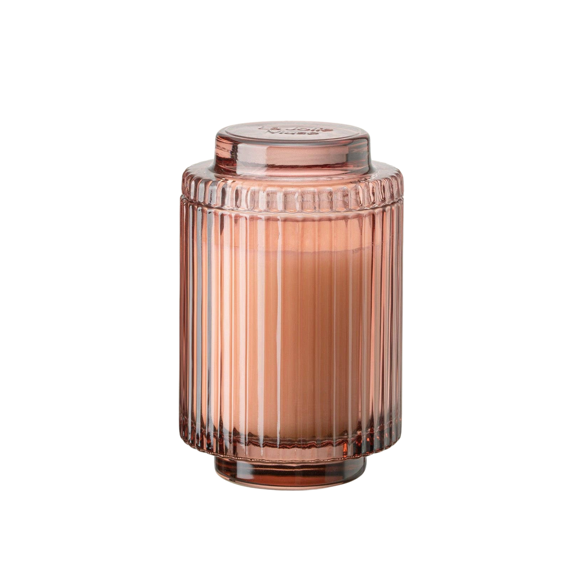 Aurélie Reeded Glass Candle: Watermelon Mint Zest (L & M) - Source by Studio Skara, view 2