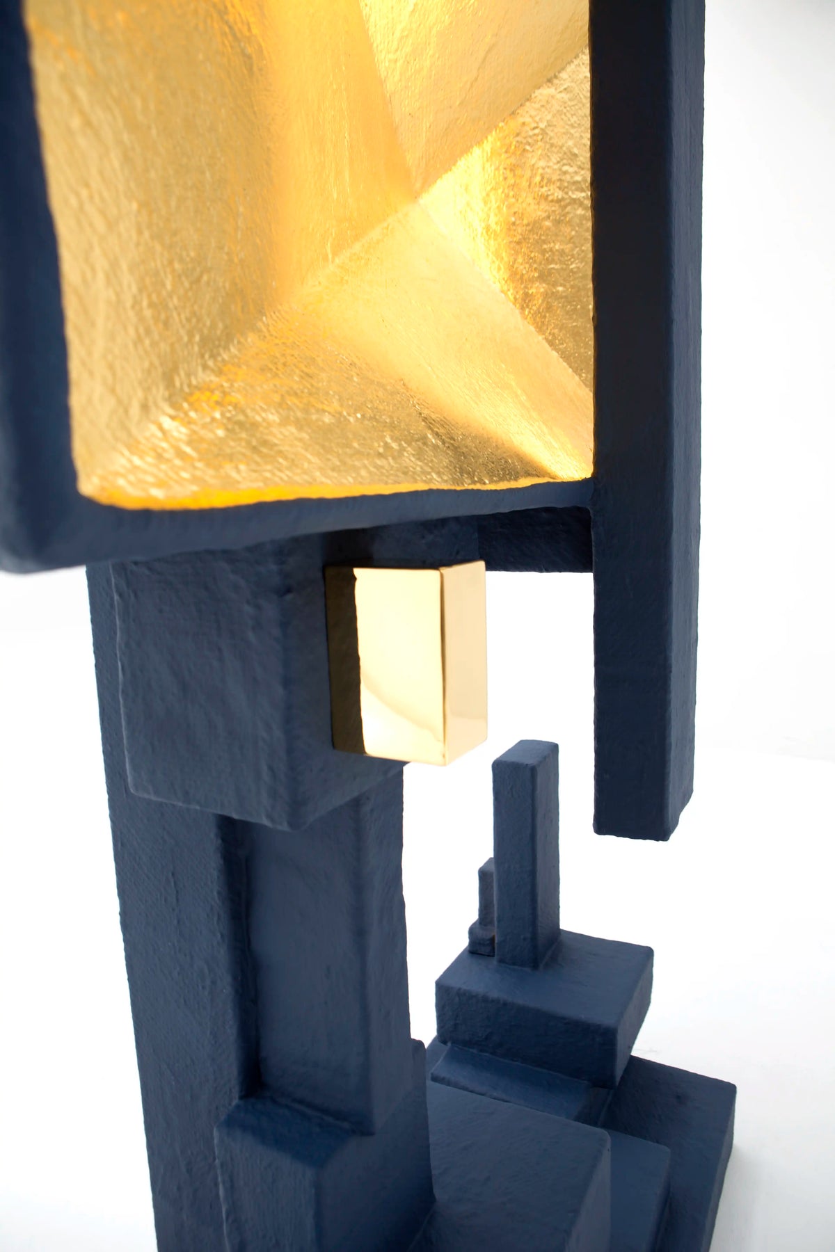 Blue Upcycled Floor Lamp - BOX-2 by Studio Josha
