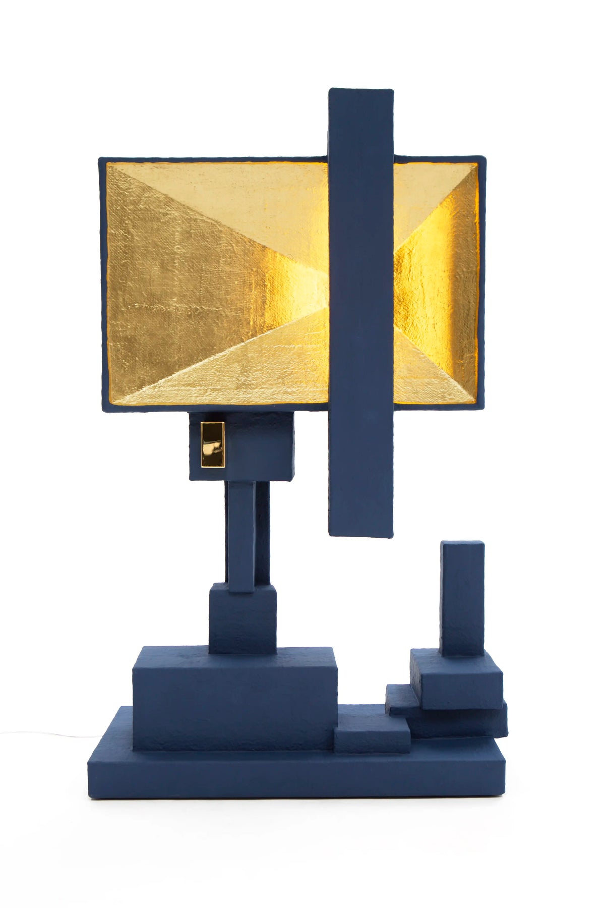 Blue Upcycled Floor Lamp - BOX-2 by Studio Josha