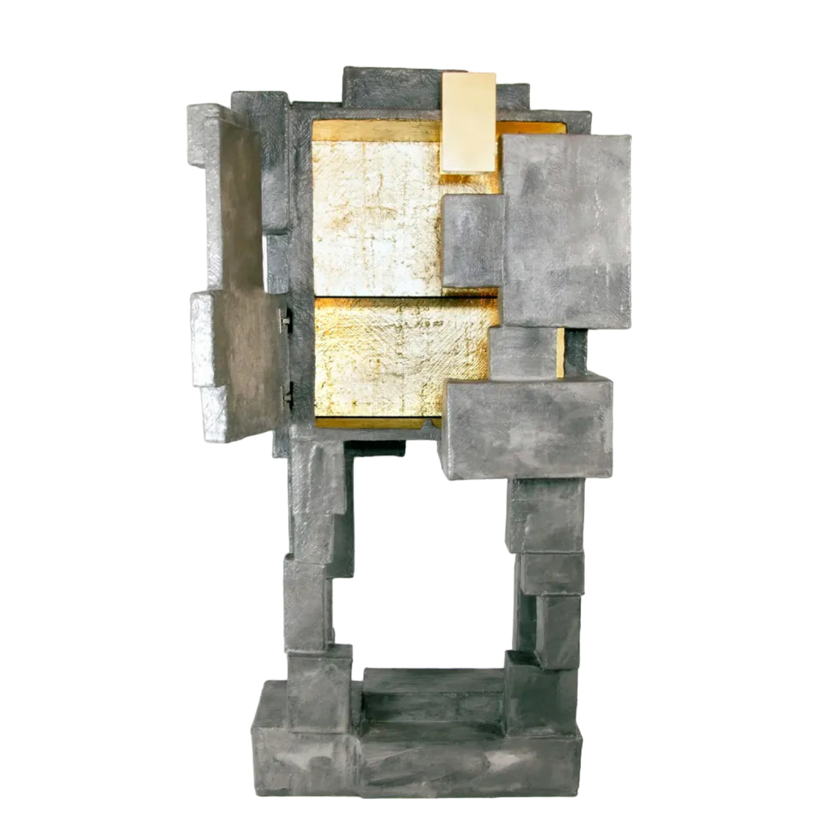 Grey Upcycled Bar Cabinet - BOX-3 by Studio Josha