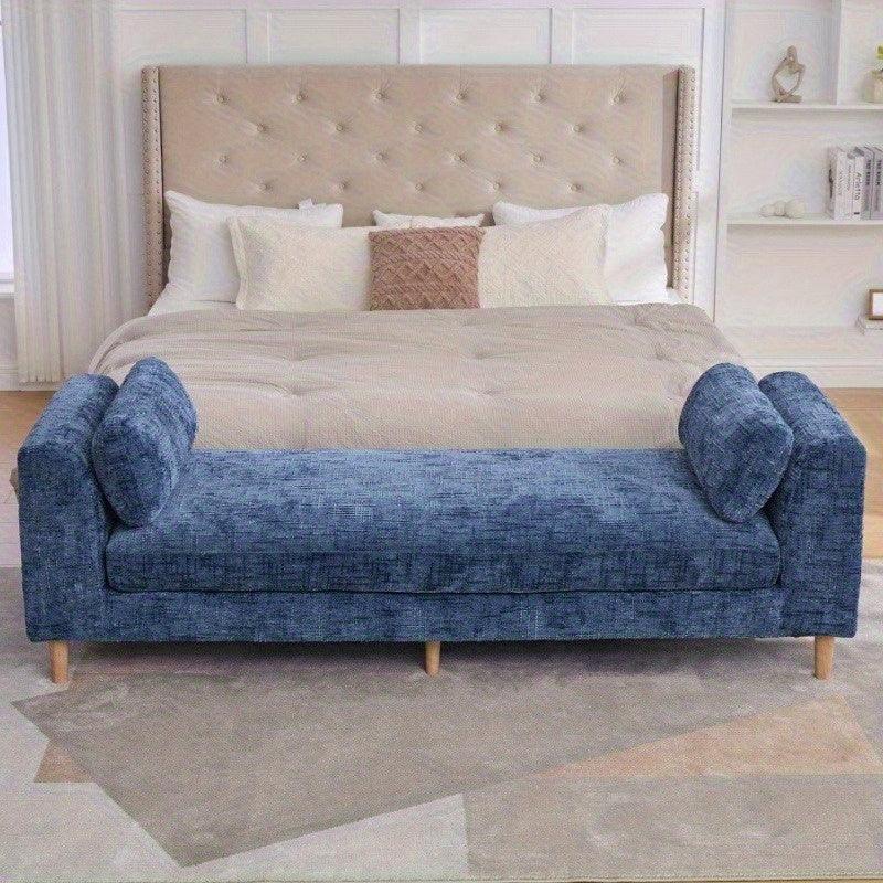 Bench - Chenille Blue 7ft