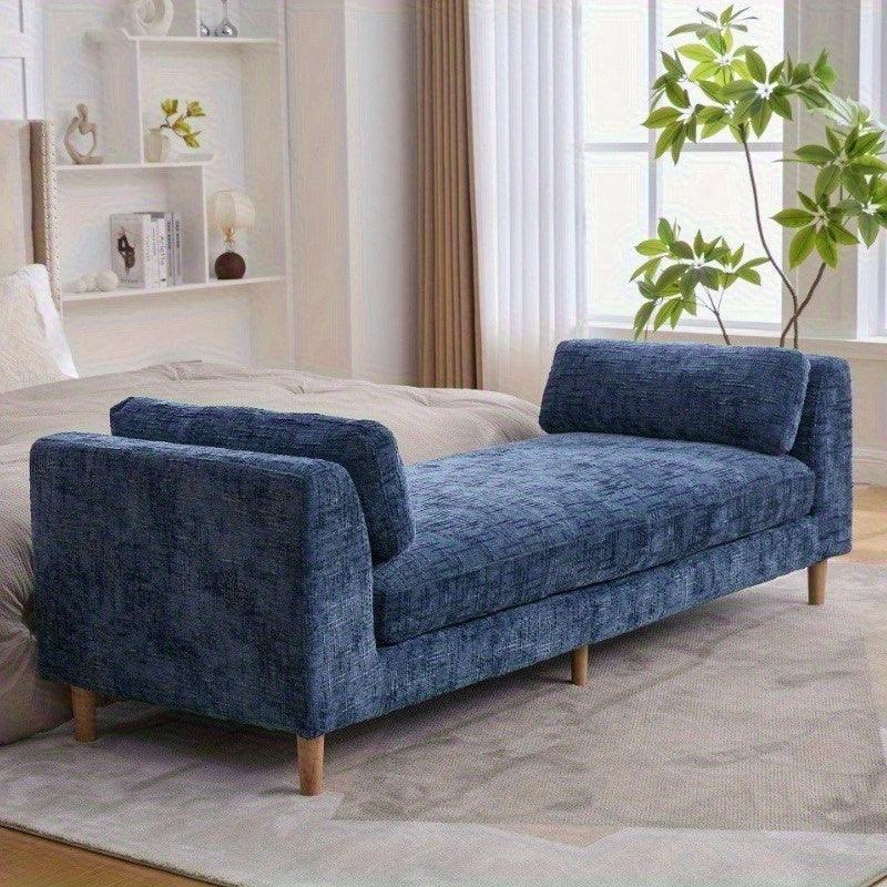 Bench - Chenille Blue 7ft