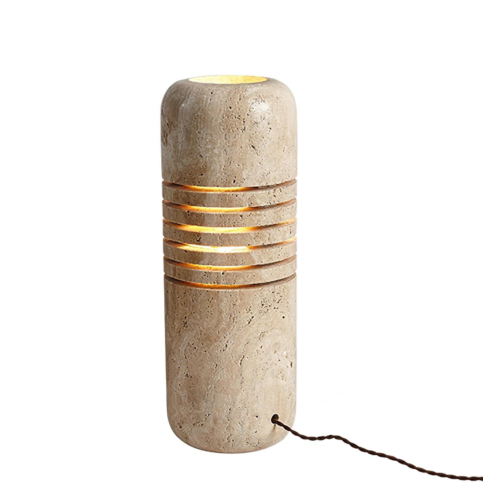 Big Stone Bucket Floor Lamp 6.9"