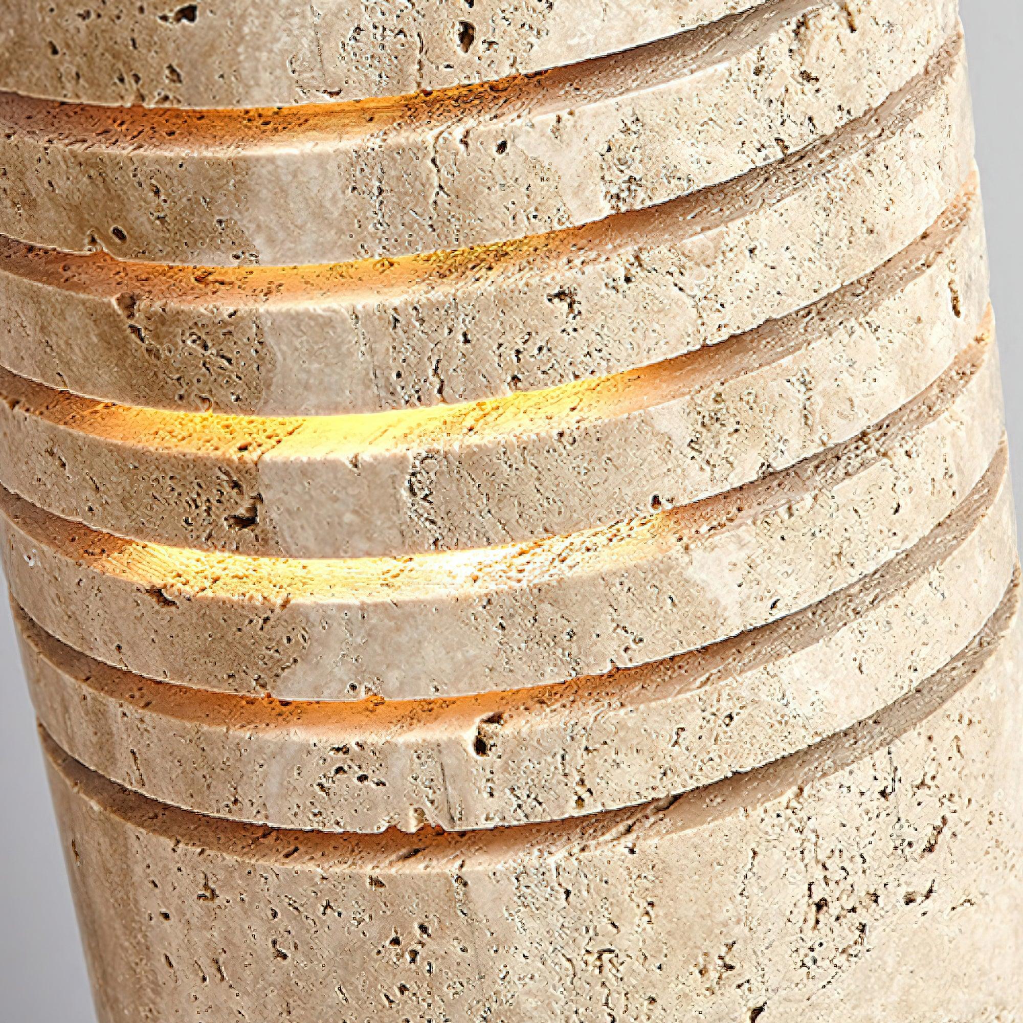 Big Stone Bucket Floor Lamp 6.9"