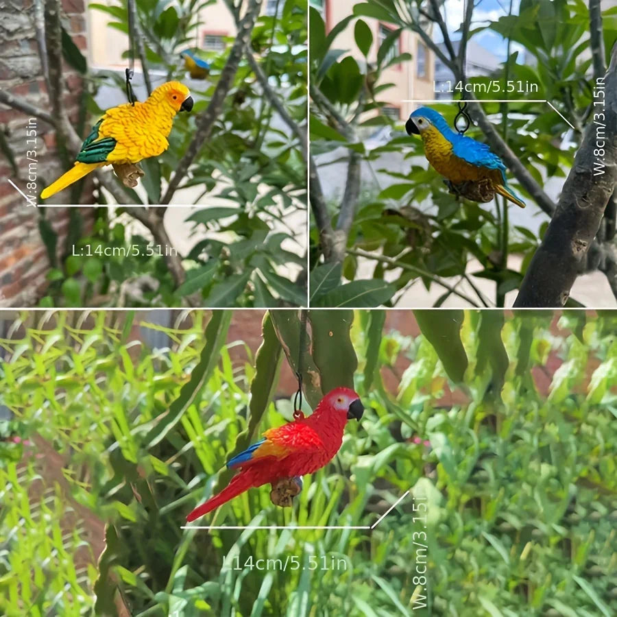 Bird Statues - Decorative Metal Set