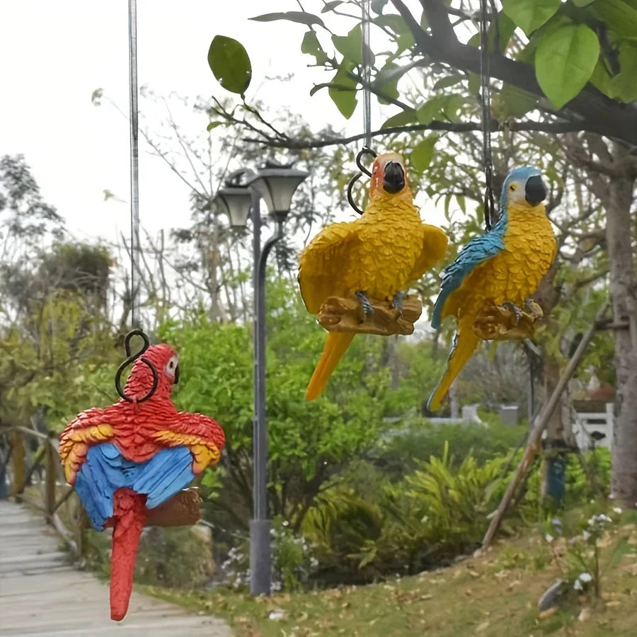 Bird Statues - Decorative Metal Set