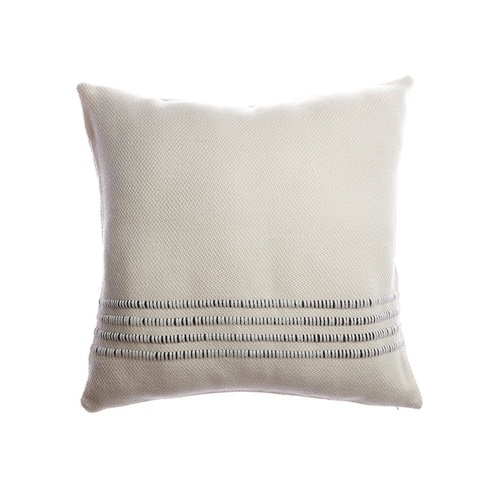 Merino Wool Striped Throw Pillow - Homelosophy, view 6