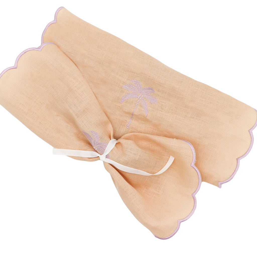 Blush Buttercream Linen Napkins – Set of 4