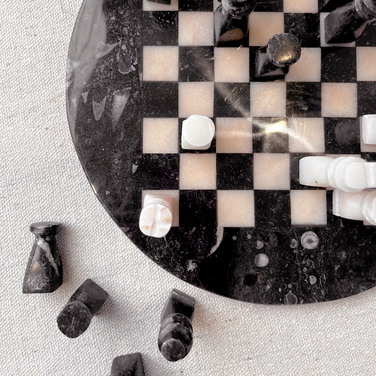 Stone Chess Set - Source by Studio Skara, view 3