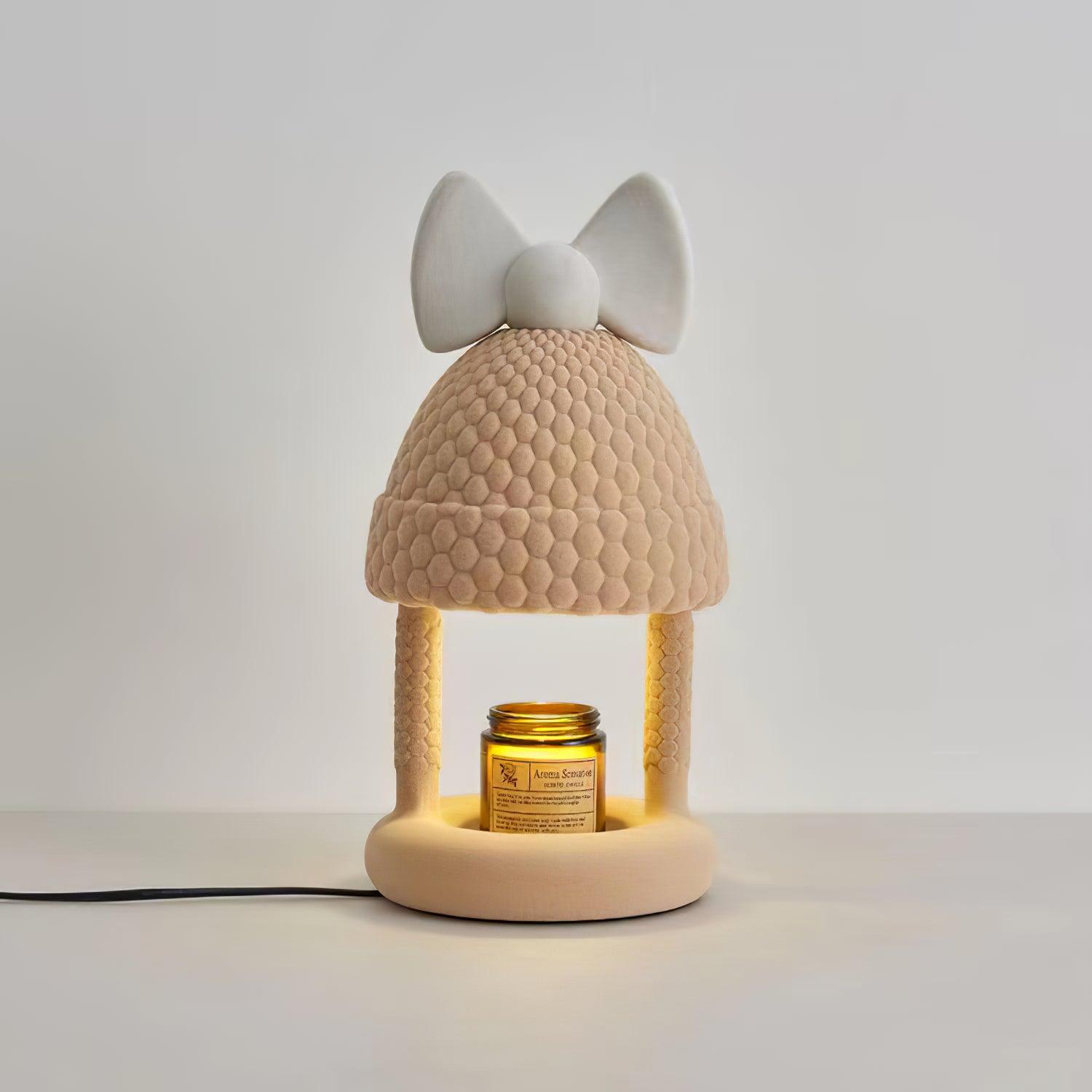 Bow Tie Hat Table Lamp 6.9"