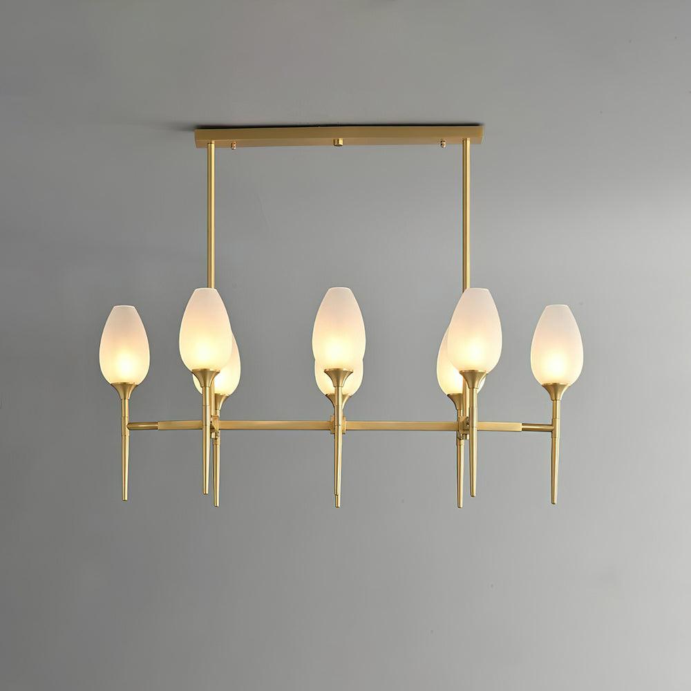 Brass Blossom Chandelier