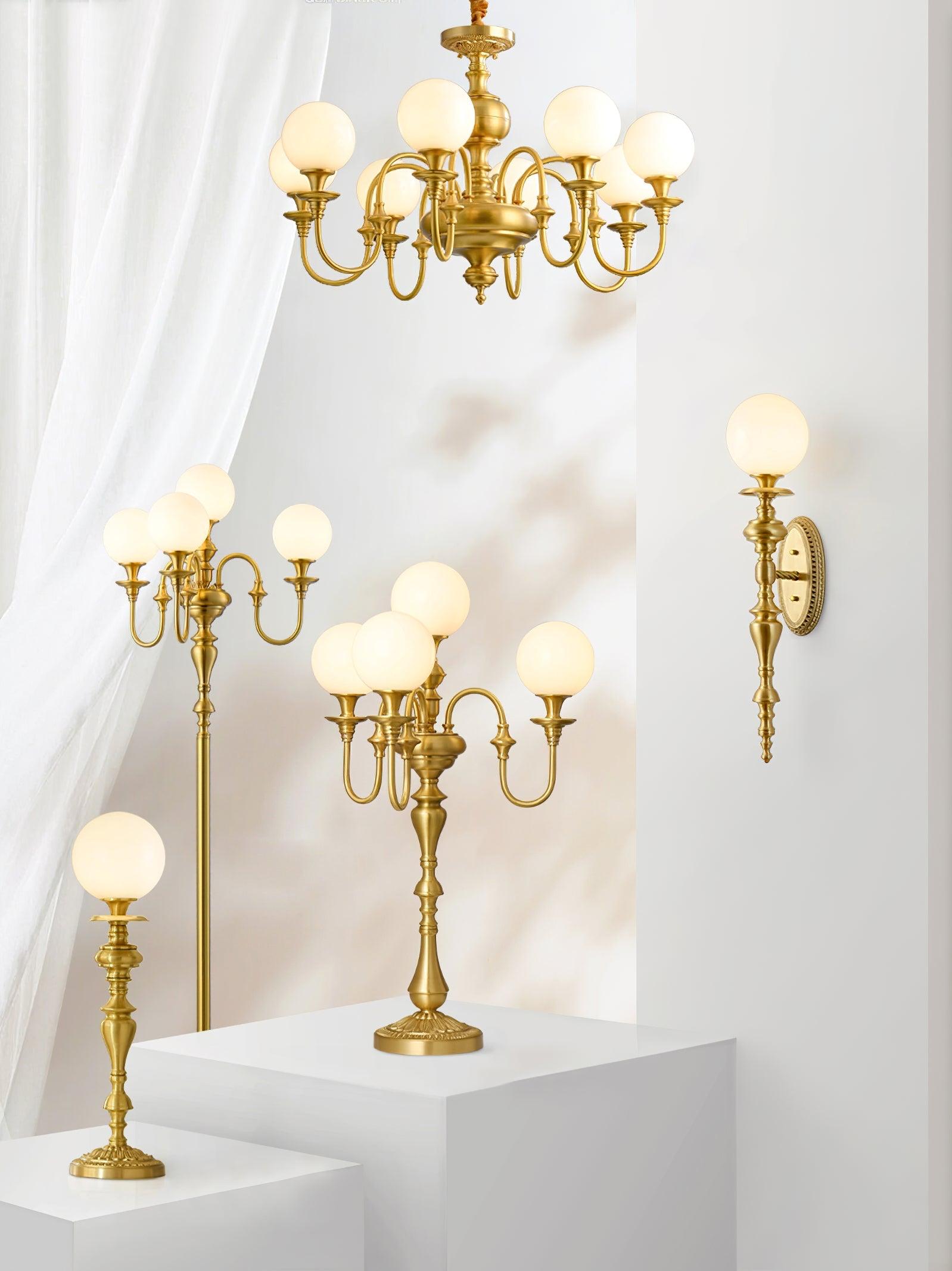 Brass Candelabra Table Lamp