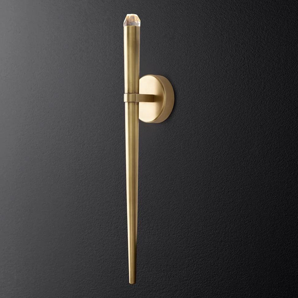 Brass Cone Wall Lamp