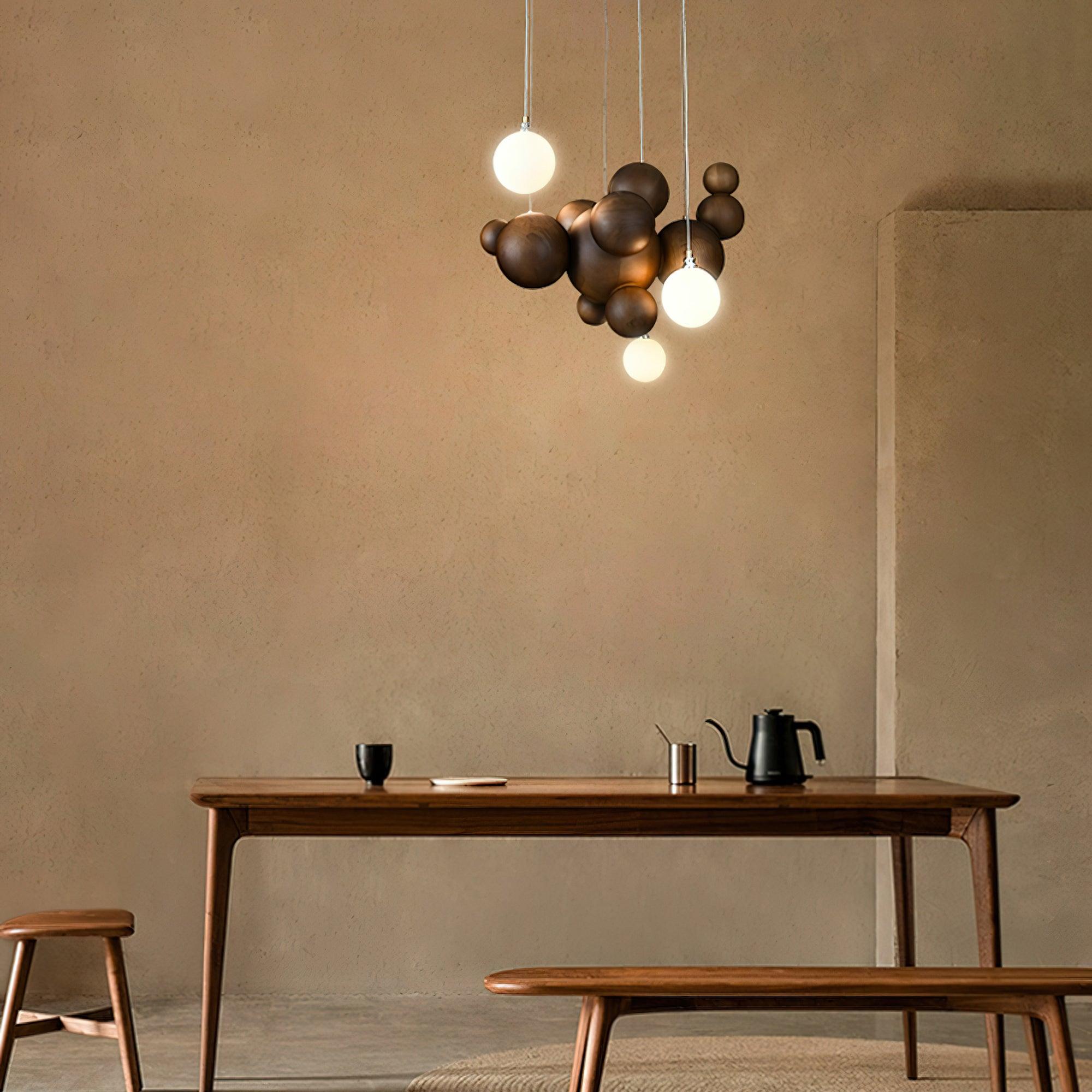Bubble Ball Chandelier 19.7"