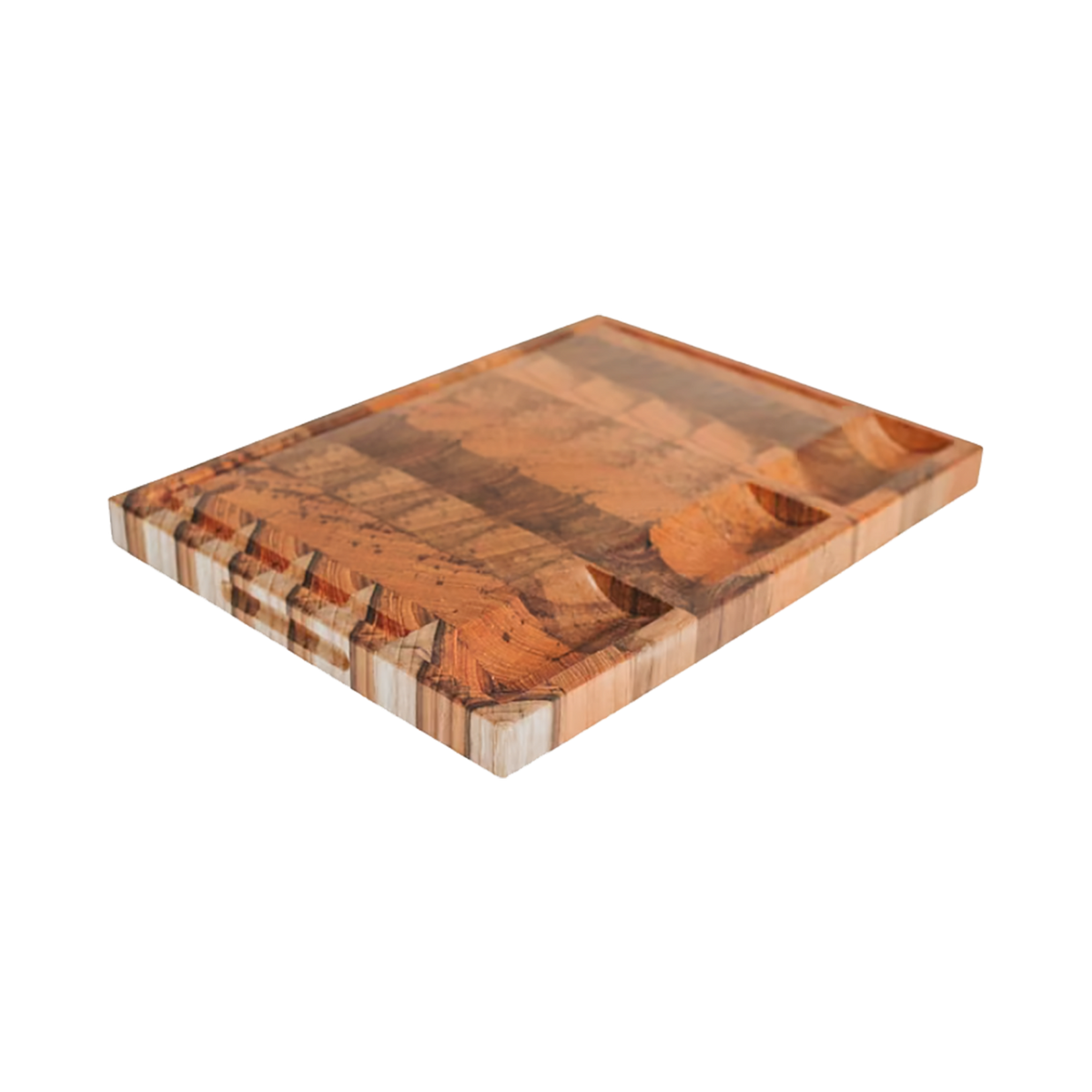 Burmese Teak End Grain Cutting Board - Source by Studio Skara, view 3