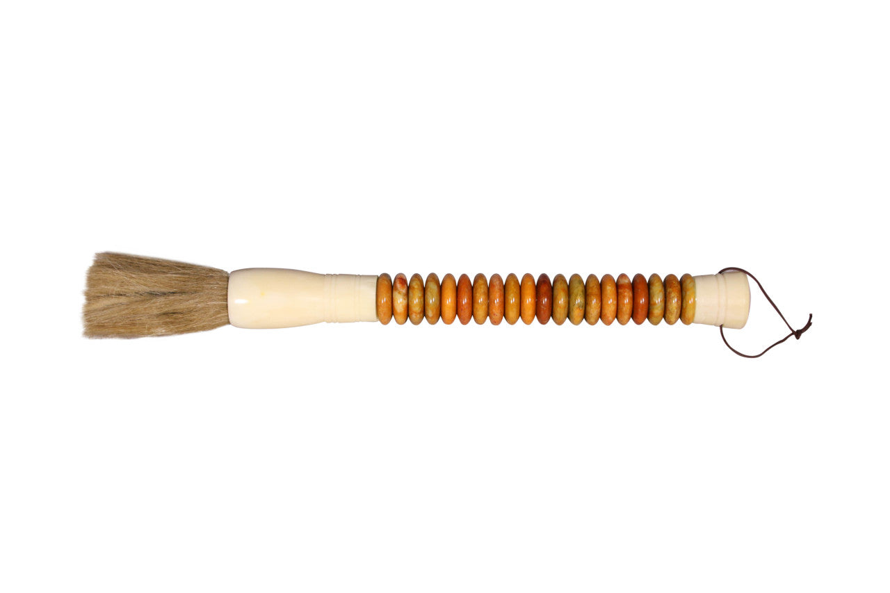 Yellow Jade Abacus Brush Large image