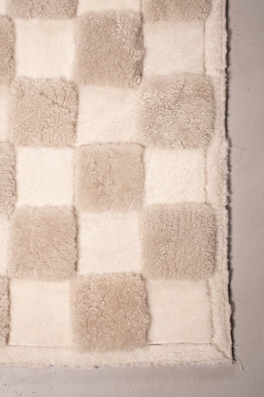 CHECKERED – High and Low Shearling Rug - Homelosophy, view 9