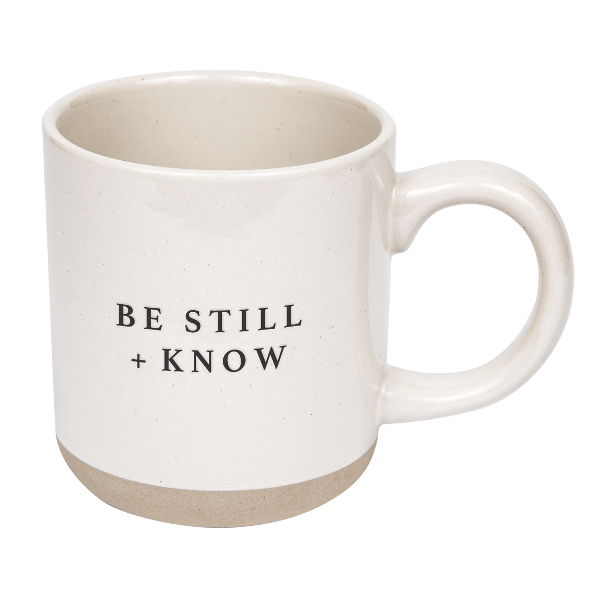 Be Still and Know 14 oz Stoneware Coffee Mug - Sweet Water Decor