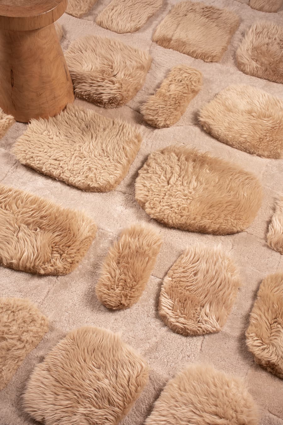 COBBLESTONE – Custom Sheepskin & Shearling Rug - Homelosophy, view 3