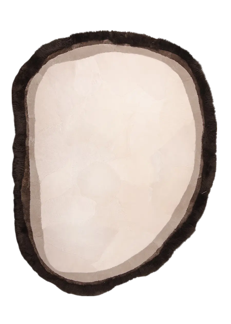 CROMO – Custom Shaped Shearling Rug - Homelosophy, view 2