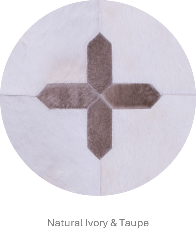 CROSSES – Geometric Luxury Leather Rug for Designers - Homelosophy, view 8