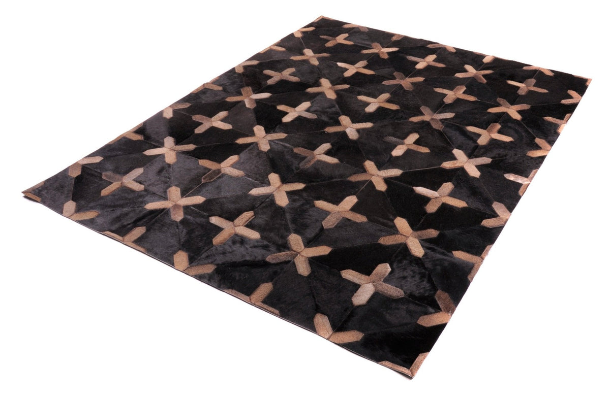 CROSSES – Geometric Luxury Leather Rug for Designers - Homelosophy, view 3