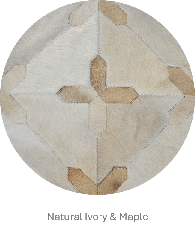 CROSSES – Geometric Luxury Leather Rug for Designers - Homelosophy, view 5