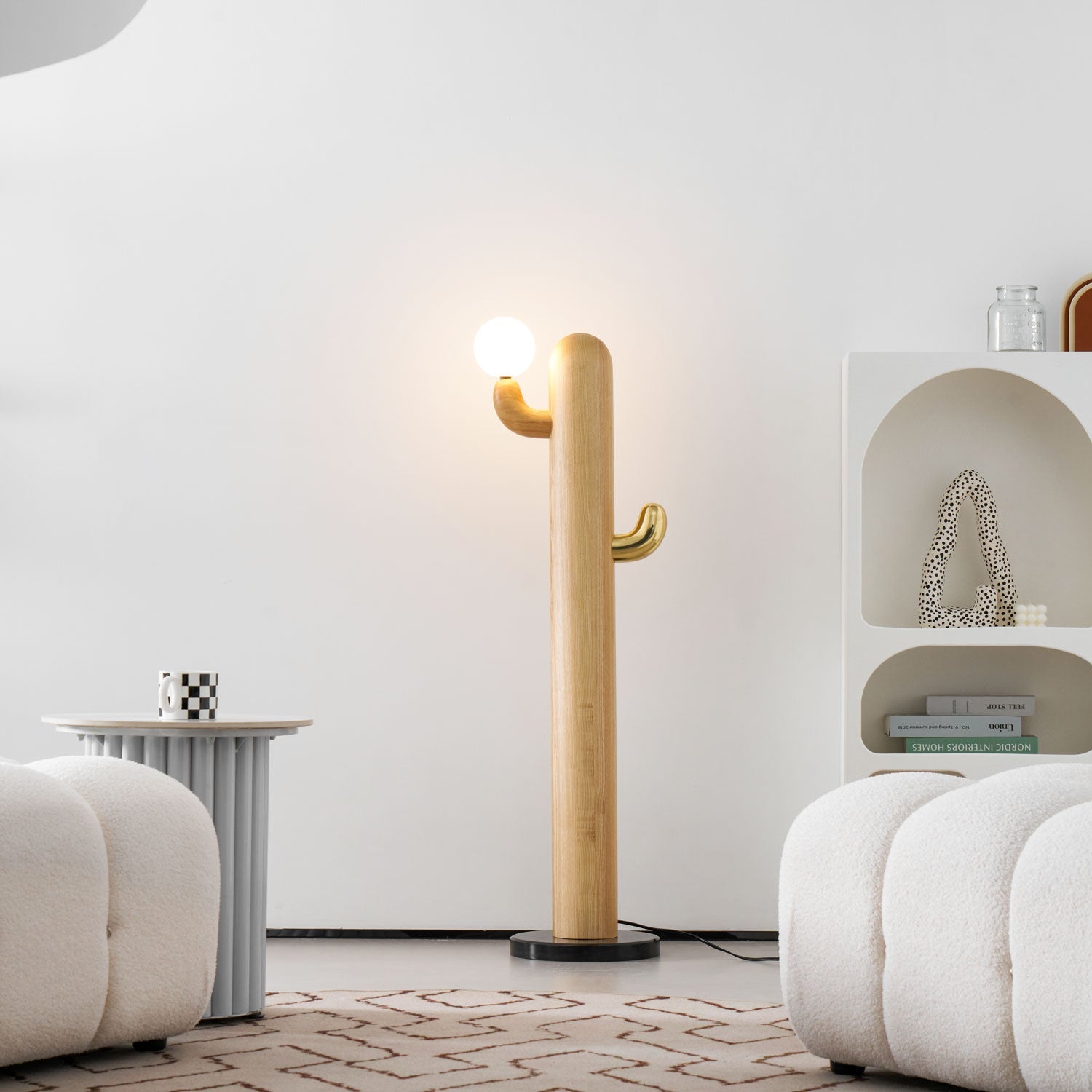 Cactus Wood Floor Lamp 14.2"