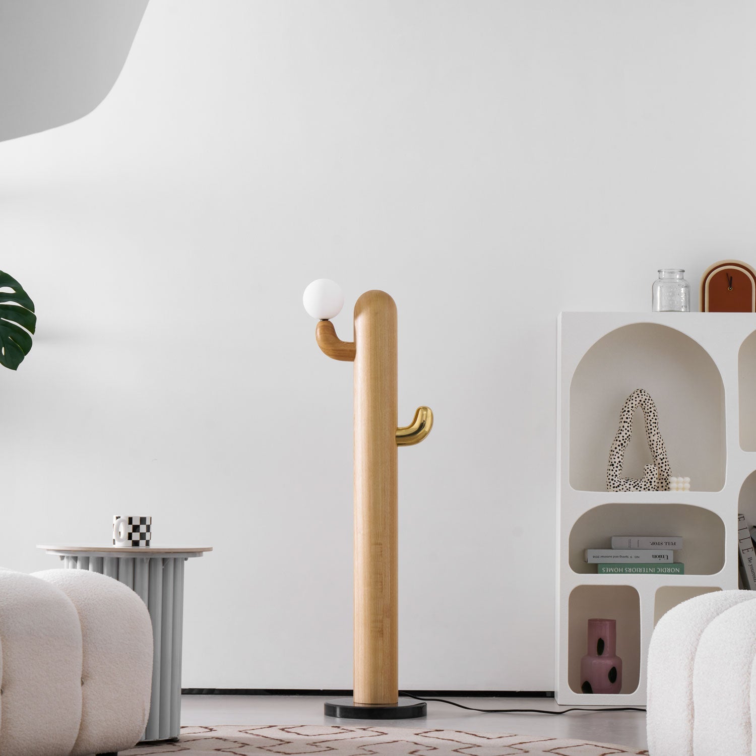 Cactus Wood Floor Lamp 14.2"