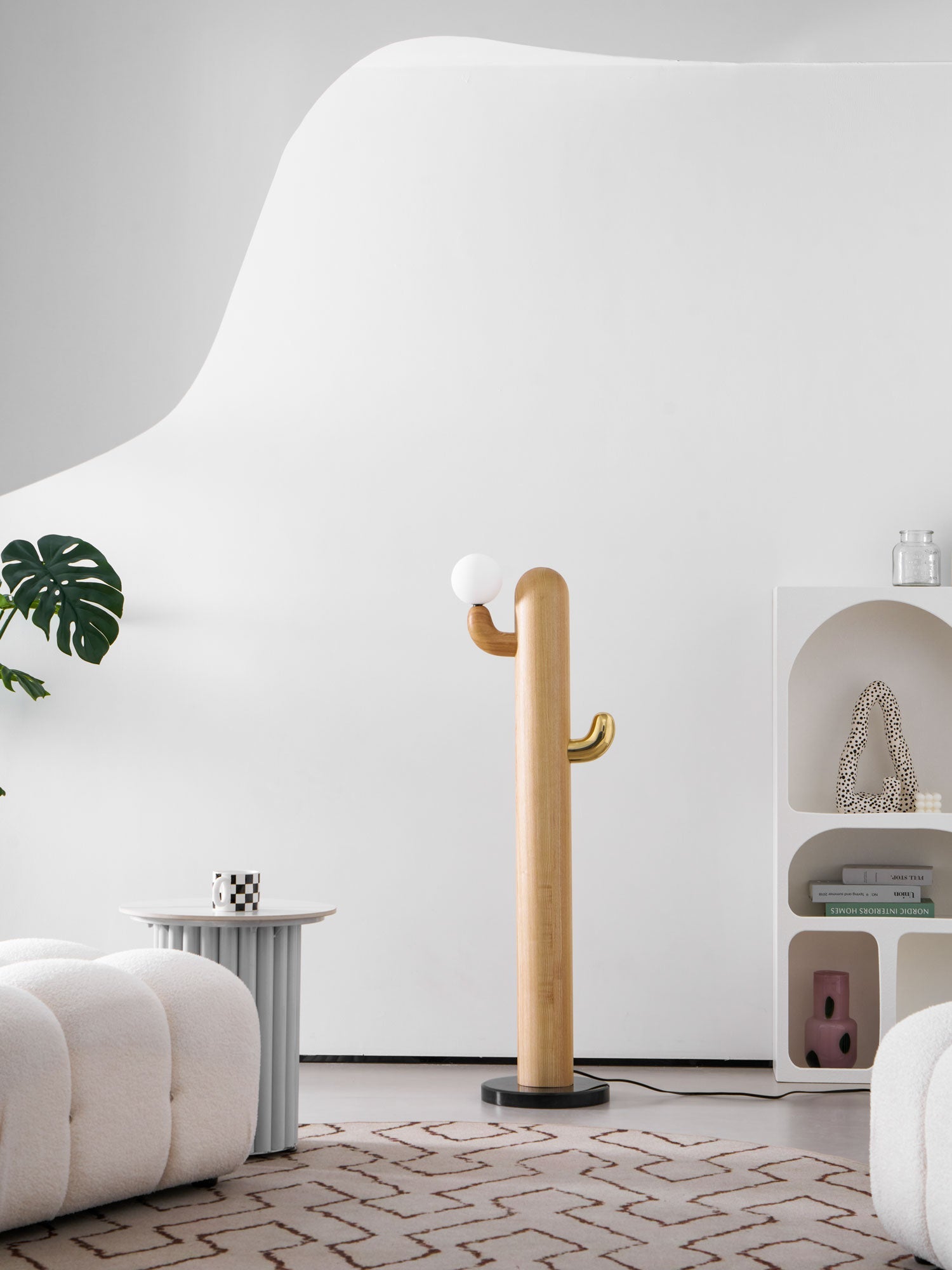 Cactus Wood Floor Lamp 14.2"