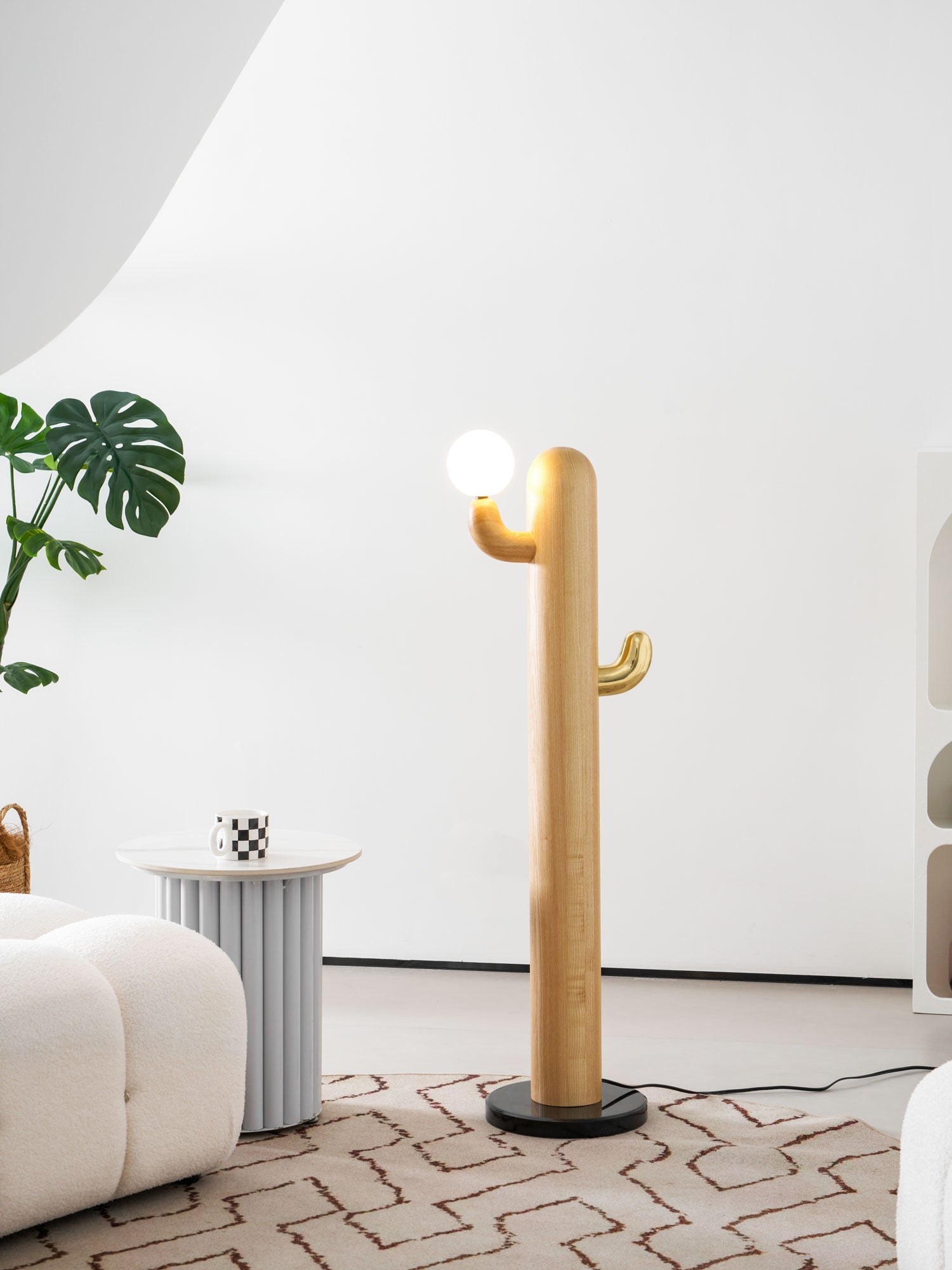 Cactus Wood Floor Lamp 14.2"