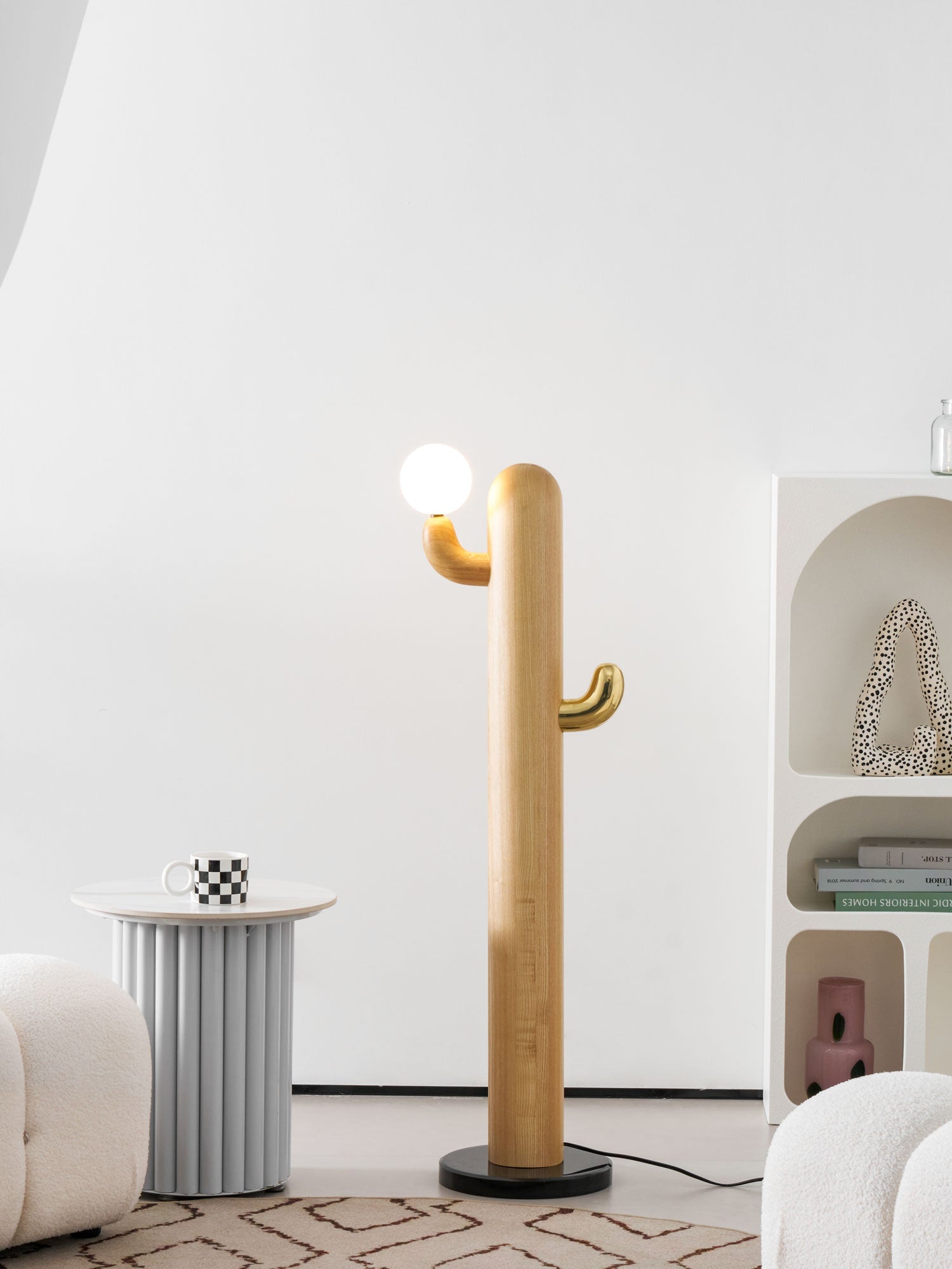 Cactus Wood Floor Lamp 14.2"