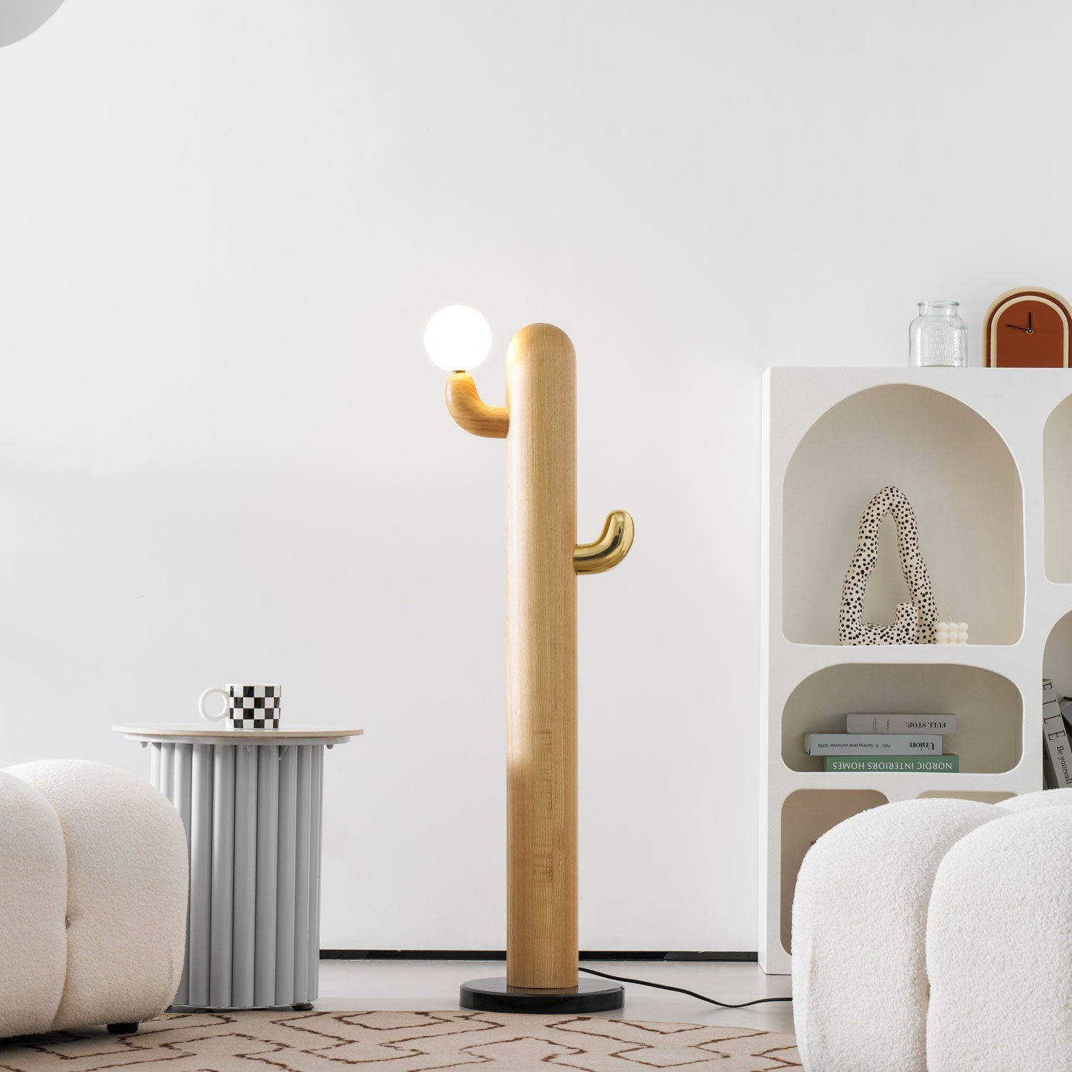 Cactus Wood Floor Lamp 14.2"
