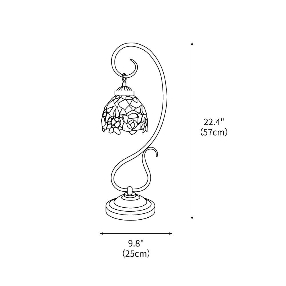 Cal Lighting Cotulla Tiffany Table Lamp 9.8"