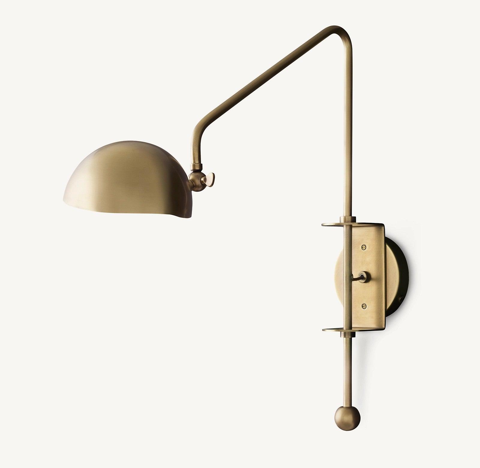 Candelabra Swing Arm Wall Lamp 6.7″