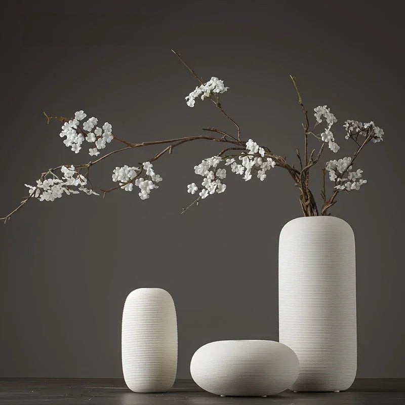 Ceramic Scandinavian Vase for Tabletop Flower Arrangement — House of Avana, view 1 of 28