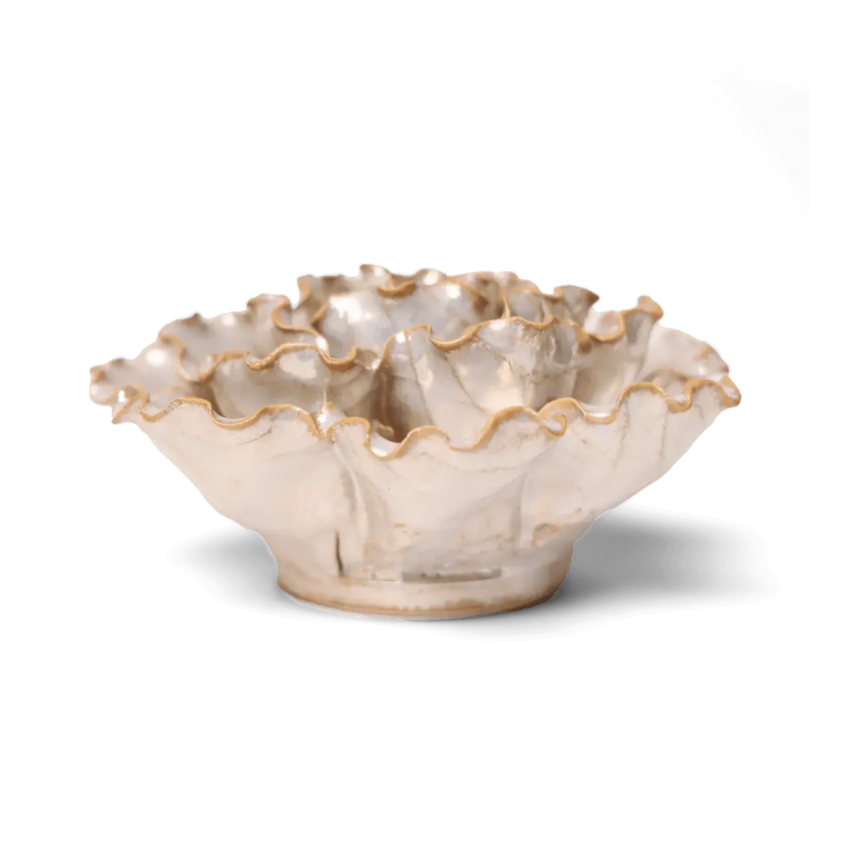 Ceramic Flower Wall Art Lettuce Pearl 6: Sea Lettuce Large Pearl - Source by Studio Skara, view 2