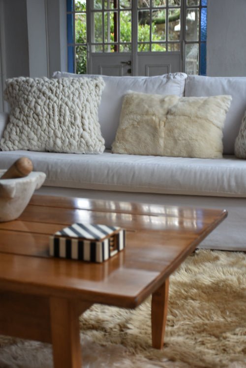 Clouds Chunky Knit Throw Pillow - Homelosophy, view 5