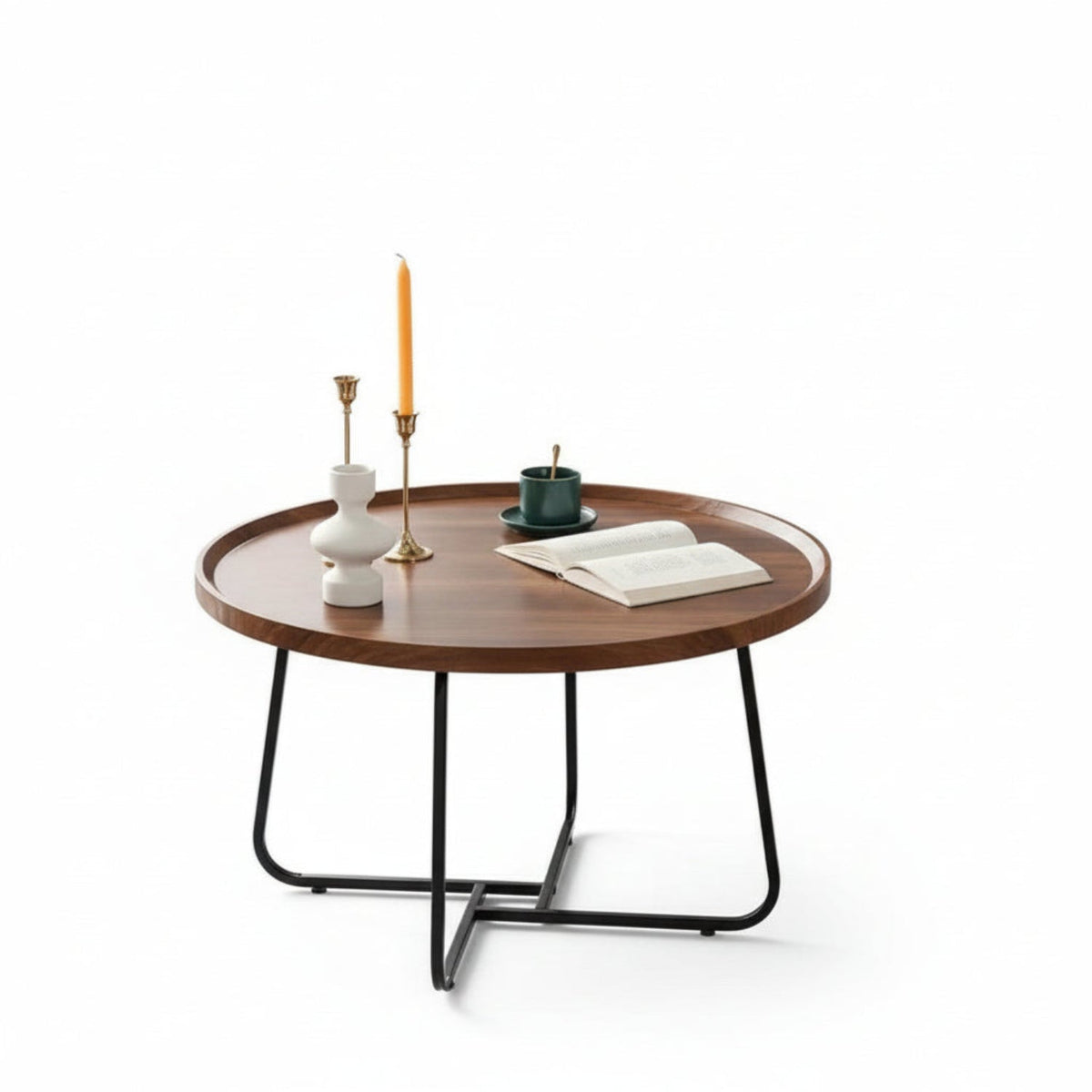 Coffee Table - Luxury Round Wooden — House of Avana, view 2 of 12